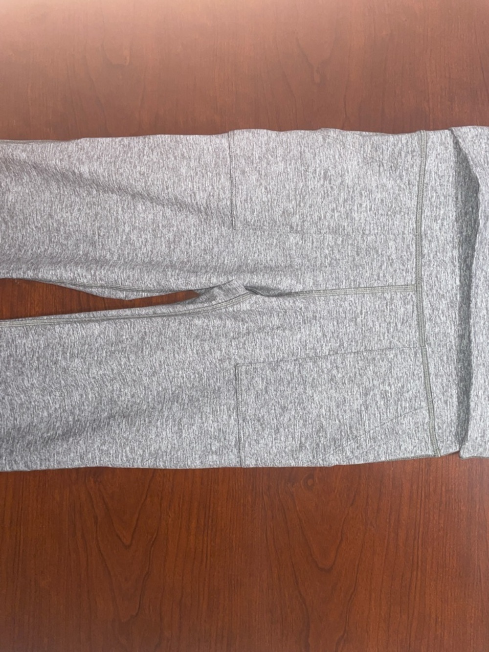 aerie Gray Fold-Over Waist Flare Leggings - Picture 4 of 5